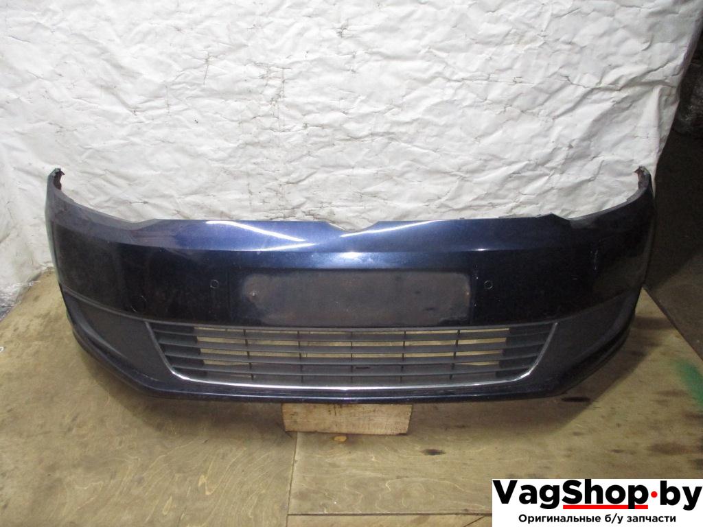 бампер передний Volkswagen Touran 2 2013, 2.0 л., TDi, CFH, дизель, МКПП, синий, минивэн, передний привод - фото №1