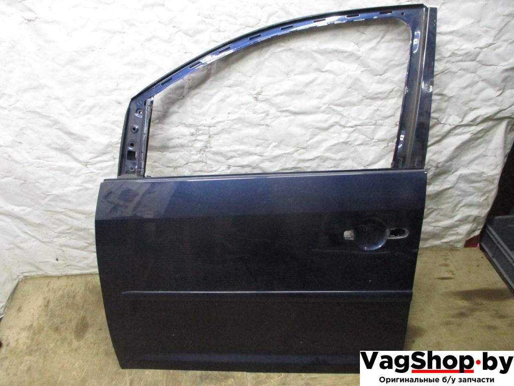 дверь передняя левая Volkswagen Touran 2 2013, 2.0 л., TDi, CFH, дизель, МКПП, синий, минивэн, передний привод - фото №1