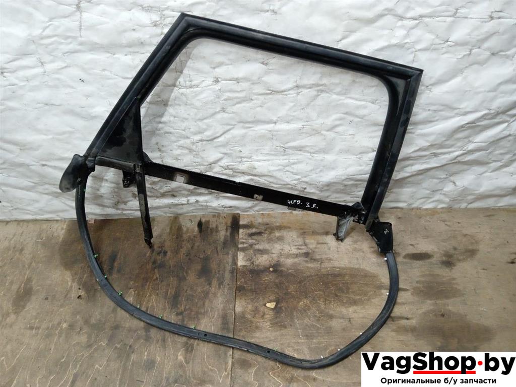 рамка двери Audi A4 B7 2006, 2.0 л., TDi, BPW, дизель, МКПП, черный, универсал, передний привод - фото №1