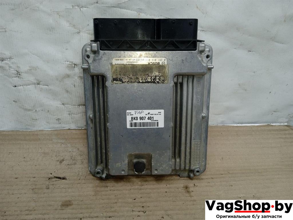 блок управления двигателем Audi A5 8T 2007, 3.0 л., TDi, CAP, дизель, МКПП, белый, купе, полный привод, 8K0907401 - фото №1