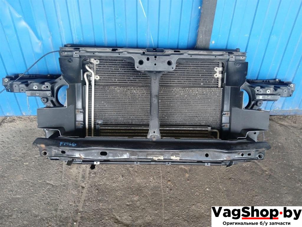 передняя панель крепления облицовки (телевизор) Volkswagen Touareg 1 поколение 2006, 2.5 л., TDi, BAC, дизель, АКПП, синий, внедорожник 5 дв., полный привод, 7L0805594R - фото №1