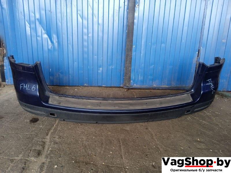 бампер задний Volkswagen Touareg 1 поколение 2006, 2.5 л., TDi, BAC, дизель, АКПП, синий, внедорожник 5 дв., полный привод, 7L6807421 - фото №1