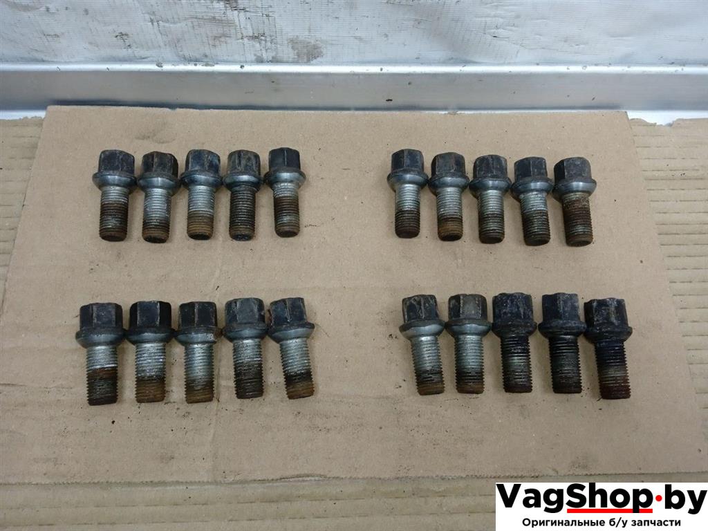 болт колесный Volkswagen Passat B6 2009, 2.0 л., TDi, CBD, дизель, МКПП, серебро, седан, передний привод - фото №1