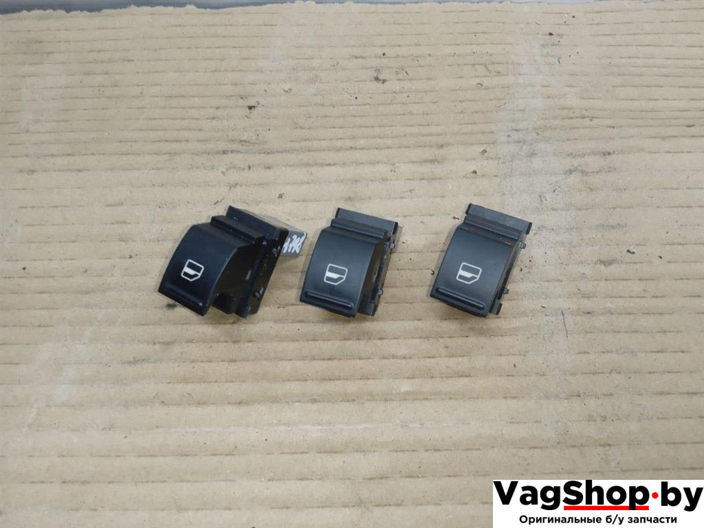 кнопка стеклоподъемника Volkswagen Golf 6 поколение 2011, 2.0 л., TDi, CFF, дизель, МКПП, серебро, хетчбэк 5 дв., передний привод, 7L6959855B - фото №1