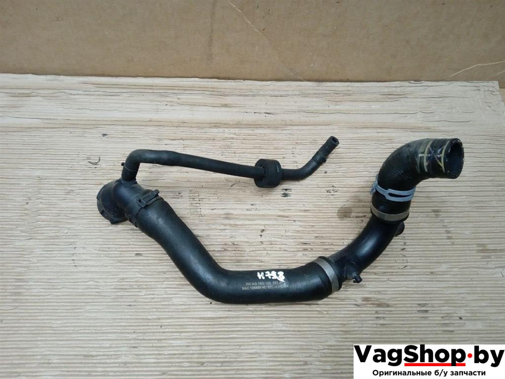 патрубок (трубопровод, шланг) Volkswagen Golf 6 поколение 2011, 2.0 л., TDi, CFF, дизель, МКПП, серебро, хетчбэк 5 дв., передний привод, 3C0121087A, 1K0122101JR - фото №1