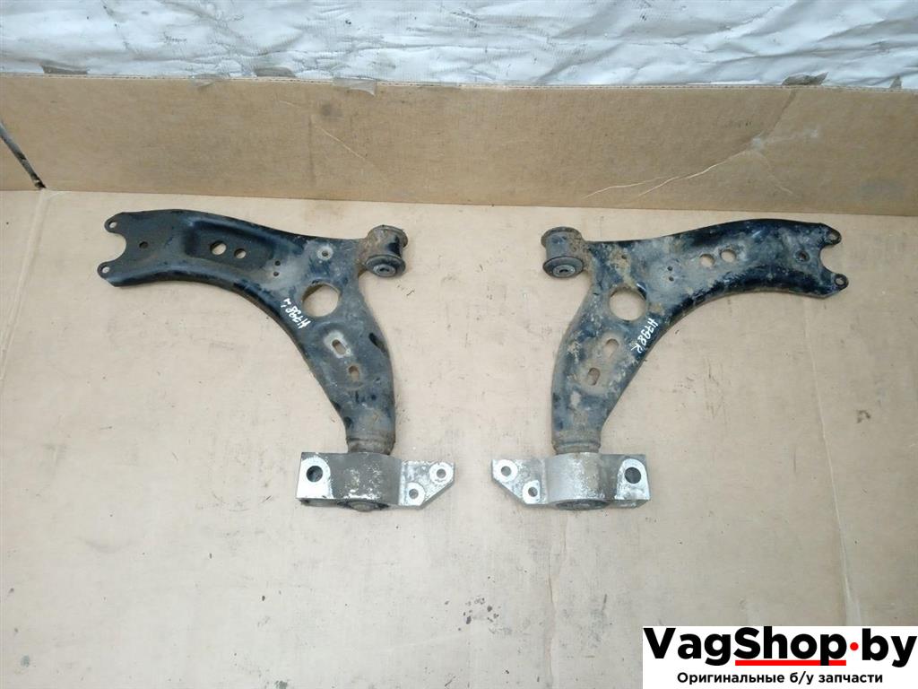 рычаг передний Volkswagen Golf 6 поколение 2011, 2.0 л., TDi, CFF, дизель, МКПП, серебро, хетчбэк 5 дв., передний привод - фото №1