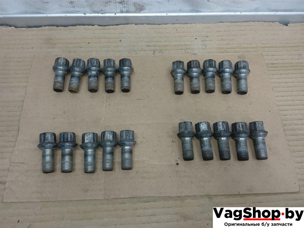 болт колесный Volkswagen Golf 6 поколение 2011, 2.0 л., TDi, CFF, дизель, МКПП, серебро, хетчбэк 5 дв., передний привод - фото №1