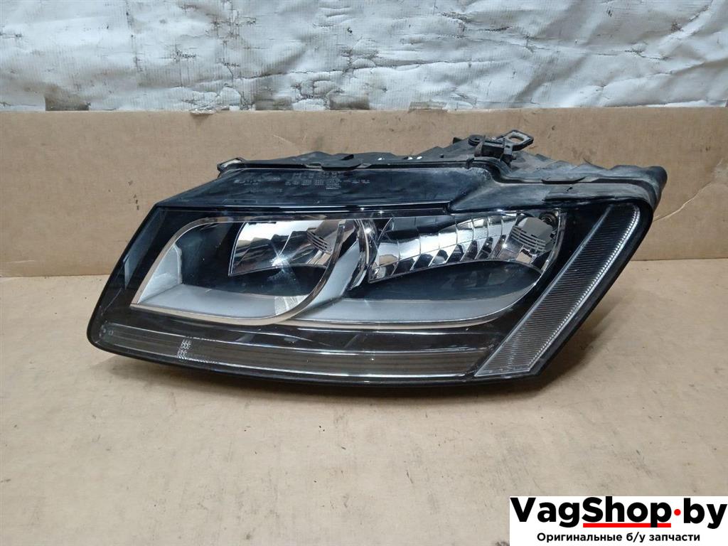фара левая Audi Q5 8R 2011, 2.0 л., TDi, CJC, дизель, МКПП, серебро, внедорожник 5 дв., полный привод, 8R0941003M - фото №1