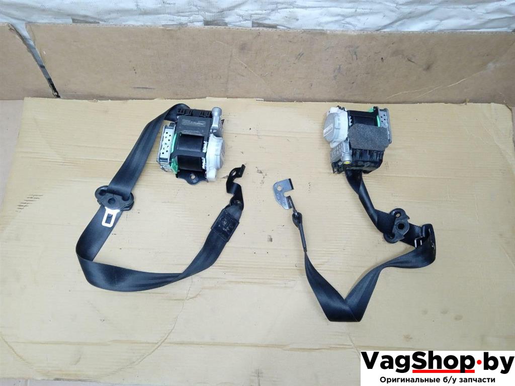 ремень безопасности Audi Q5 8R 2011, 2.0 л., TDi, CJC, дизель, МКПП, серебро, внедорожник 5 дв., полный привод, 8R1857705J, 8R1857706J - фото №1