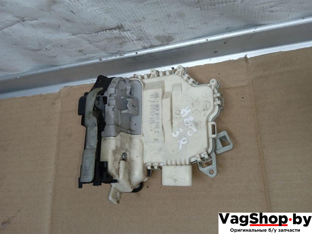 замок двери задней правой Audi Q5 8R 2011, 2.0 л., TDi, CJC, дизель, МКПП, серебро, внедорожник 5 дв., полный привод, 8K0839016C - фото №1