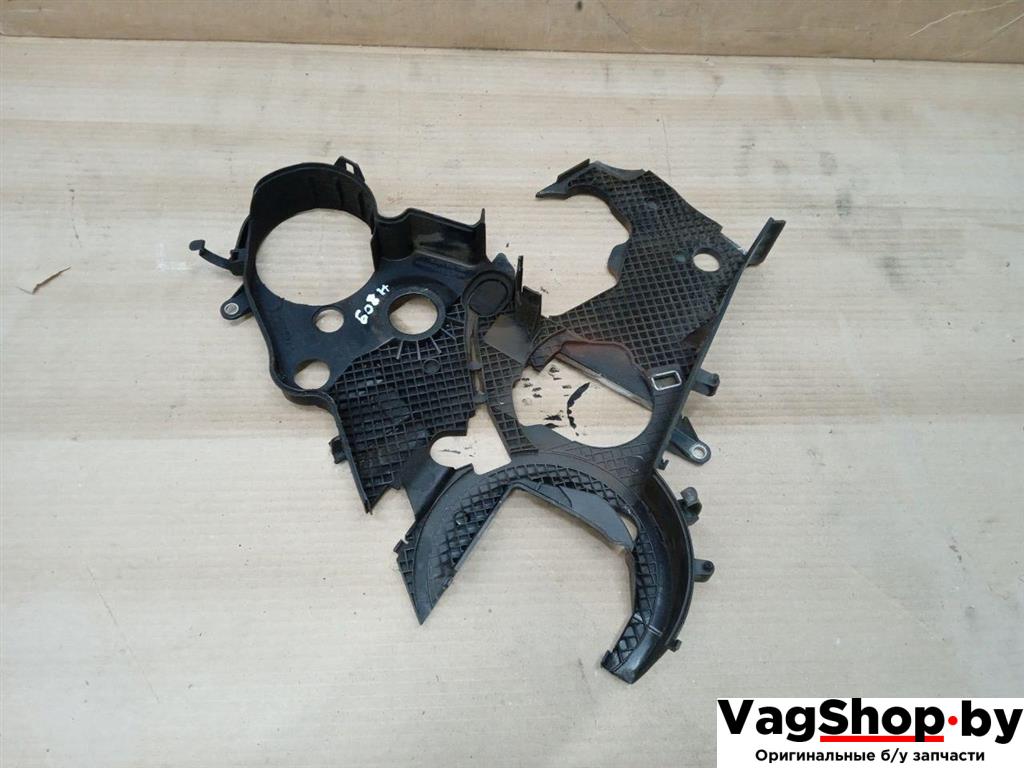 защита (кожух) ремня ГРМ Audi Q5 8R 2011, 2.0 л., TDi, CJC, дизель, МКПП, серебро, внедорожник 5 дв., полный привод, 03L109145B - фото №1