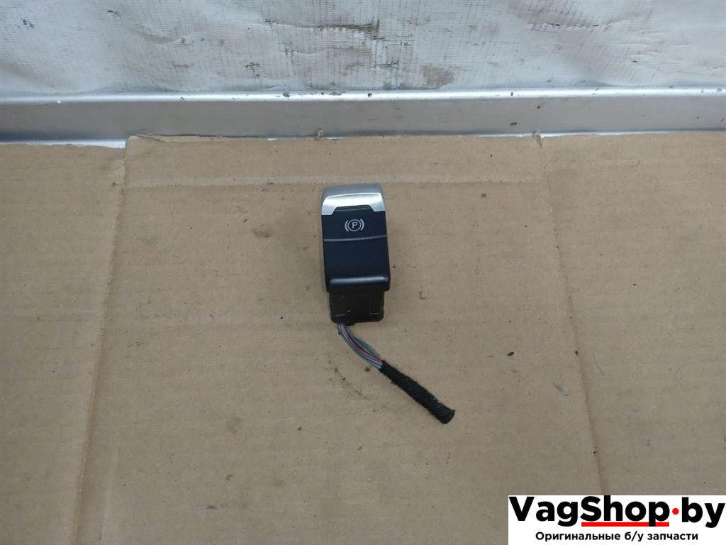 кнопка ручного тормоза (ручника) Audi A5 8T 2007, 3.0 л., TDi, CAP, дизель, МКПП, белый, купе, полный привод, 8K1927225B - фото №1