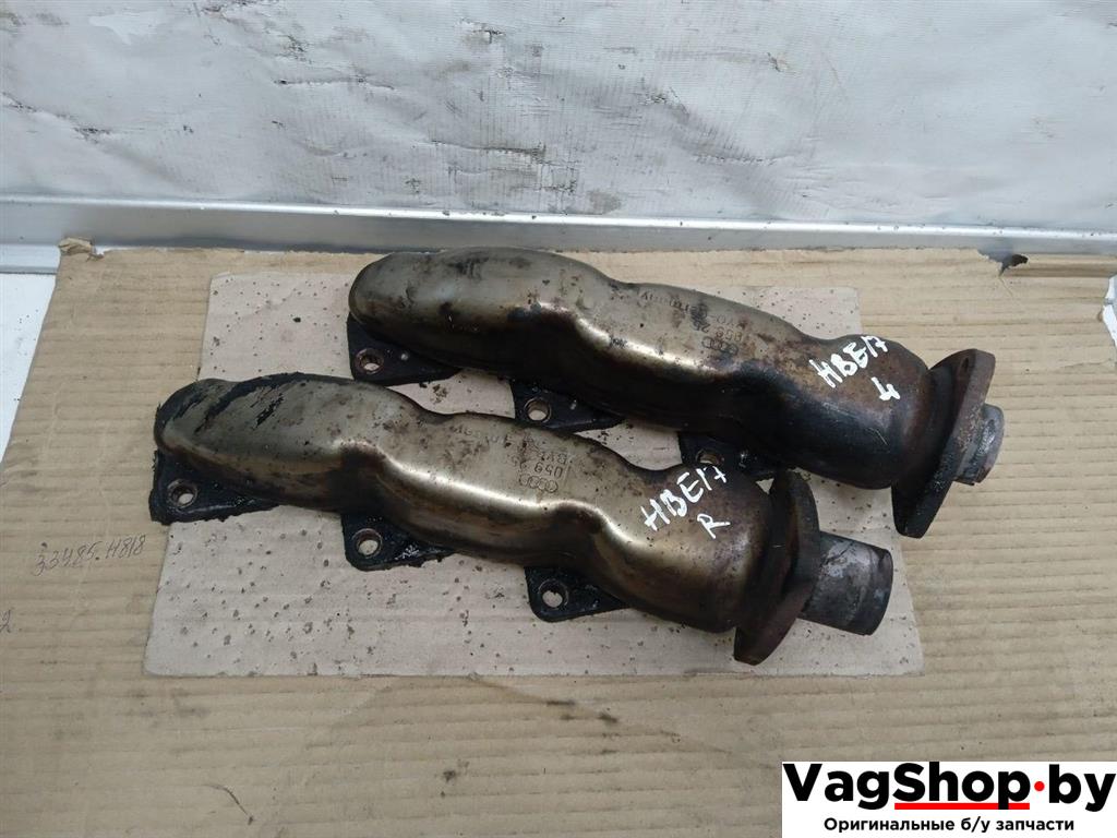 коллектор выпускной Audi A5 8T 2007, 3.0 л., TDi, CAP, дизель, МКПП, белый, купе, полный привод, 059253034L, 059253033L - фото №1