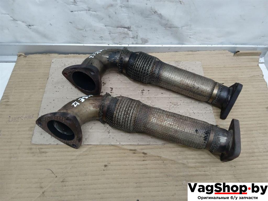 труба приемная глушителя Audi A5 8T 2007, 3.0 л., TDi, CAP, дизель, МКПП, белый, купе, полный привод, 059131789L, 059131790L - фото №1