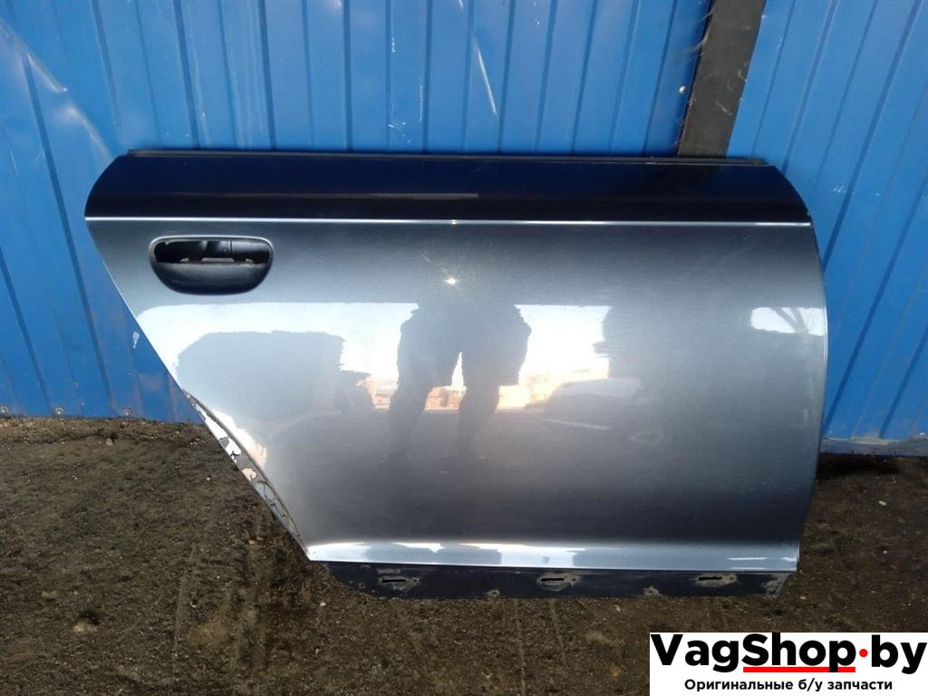дверь задняя правая Audi A6 Allroad Quattro C6/4F 2007, 3.2 л., FSI, AUK, бензин, МКПП, синий, универсал, полный привод - фото №1