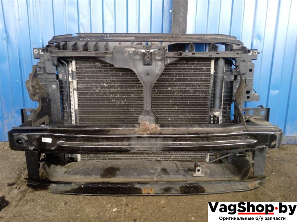 передняя панель крепления облицовки (телевизор) Volkswagen Tiguan 1 поколение 2010, 2.0 л., TDi, CFG, дизель, МКПП, серебро, внедорожник 5 дв., полный привод - фото №1