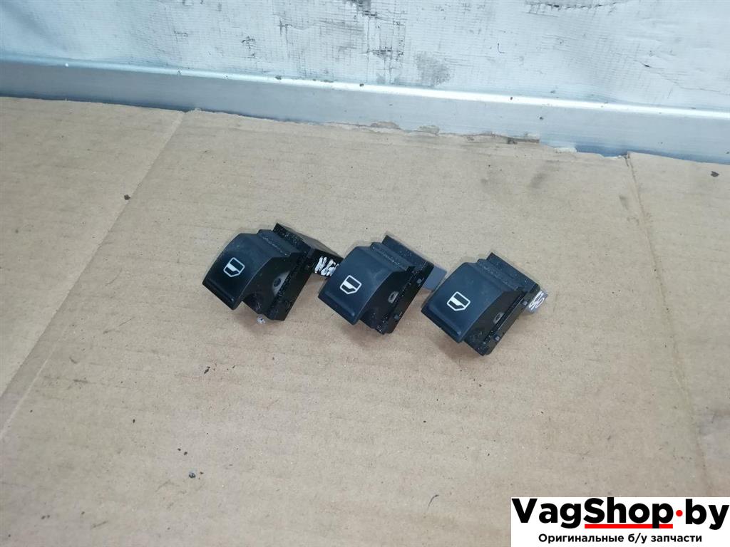 кнопка стеклоподъемника Volkswagen Passat B6 2008, 2.0 л., TDi, CBA, дизель, МКПП, серебро, универсал, передний привод, 7L6959855B - фото №1