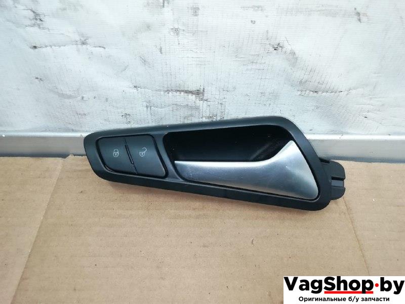 ручка внутренняя передняя правая Volkswagen Passat B6 2009, 2.0 л., TDi, CBA, дизель, МКПП, голубой, седан, передний привод, 3C0962126B, 3C2837114D - фото №1