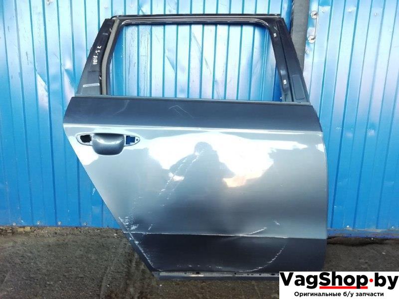 дверь задняя правая Volkswagen Passat B7 2011, 2.0 л., TDi, CFF, дизель, АКПП, синий, универсал, передний привод - фото №1
