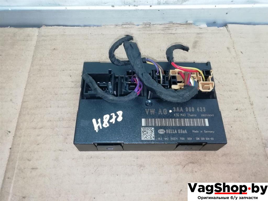 блок комфорта Volkswagen Passat B7 2011, 2.0 л., TDi, CFF, дизель, АКПП, синий, универсал, передний привод, 3AA959433 - фото №1