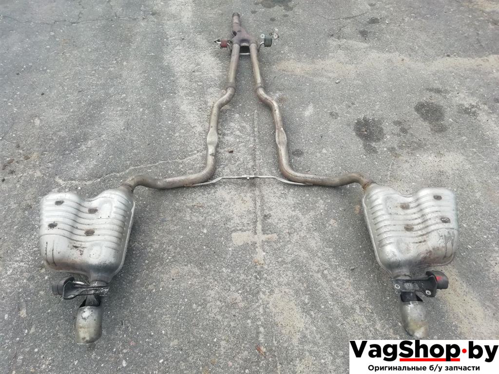 глушитель Audi A6 4F/C6 2007, 3.0 л., TDi, ASB, дизель, АКПП, голубой, универсал, полный привод - фото №1