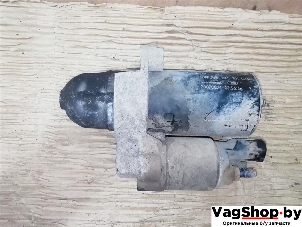 стартер Audi A6 Allroad Quattro C6/4F 2007, 3.2 л., FSI, AUK, бензин, МКПП, синий, универсал, полный привод, 06E911023C - фото №1