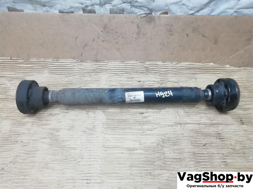 карданный вал Audi Q7 4L 2006, 3.0 л., TDi, BUG, дизель, АКПП, синий, внедорожник 5 дв., полный привод, 7L6521101F - фото №1