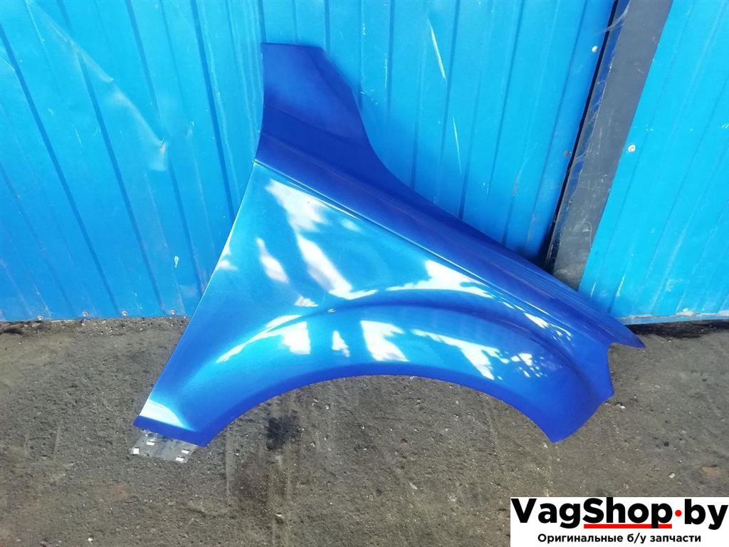 крыло переднее правое Audi Q7 4L 2006, 3.0 л., TDi, BUG, дизель, АКПП, синий, внедорожник 5 дв., полный привод - фото №1