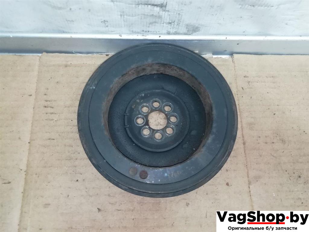 шкив коленвала Audi A6 Allroad Quattro C6/4F 2007, 3.2 л., FSI, AUK, бензин, МКПП, синий, универсал, полный привод, 06E105251C - фото №1