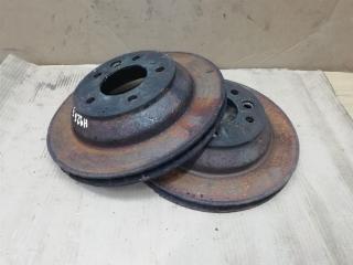 диск тормозной задний Volkswagen Touareg 1 поколение [рестайлинг] 2009, 3.0 л., TDi, BKS, дизель, АКПП, серый, внедорожник 5 дв., полный привод