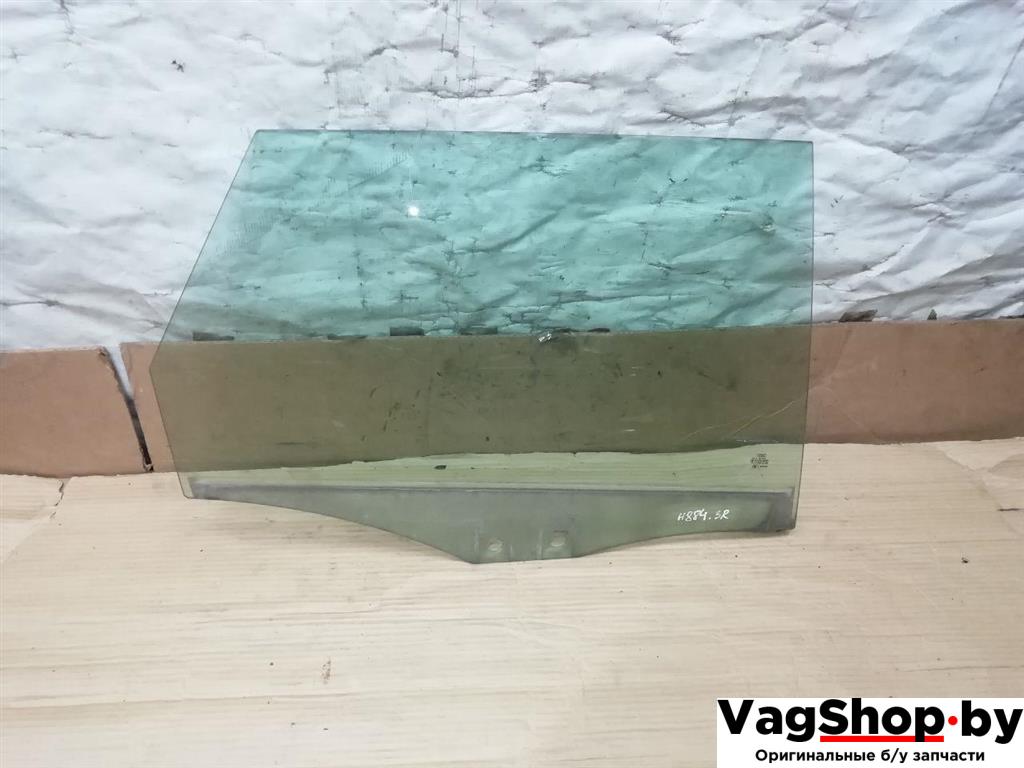 стекло двери задней правой Audi A6 4F/C6 2007, 3.0 л., TDi, ASB, дизель, АКПП, голубой, универсал, полный привод - фото №1