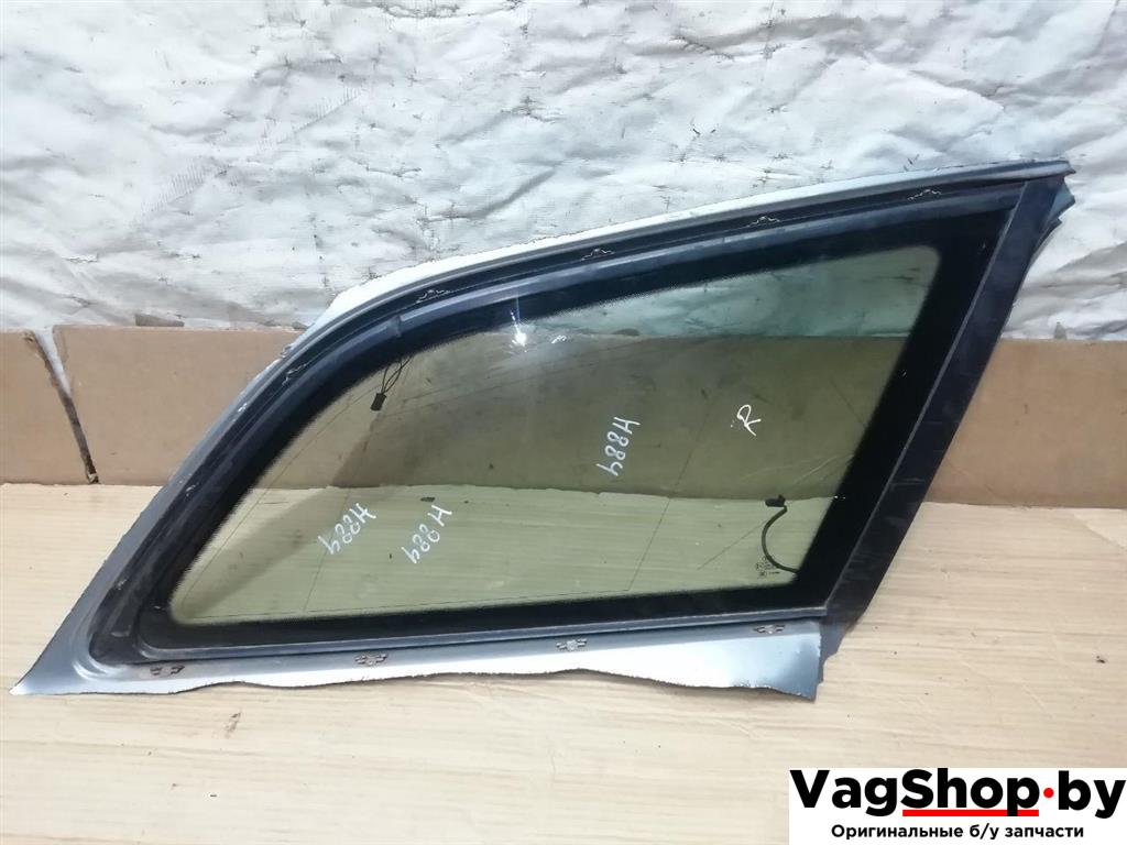 стекло кузовное боковое правое Audi A6 4F/C6 2007, 3.0 л., TDi, ASB, дизель, АКПП, голубой, универсал, полный привод - фото №1