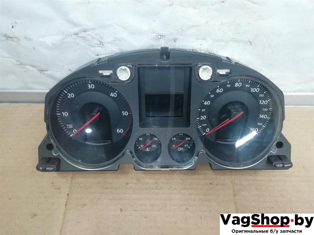 щиток приборов (приборная панель) Volkswagen Passat B6 2008, 2.0 л., TDi, CBA, дизель, МКПП, серебро, универсал, передний привод, 3C0920960N - фото №1
