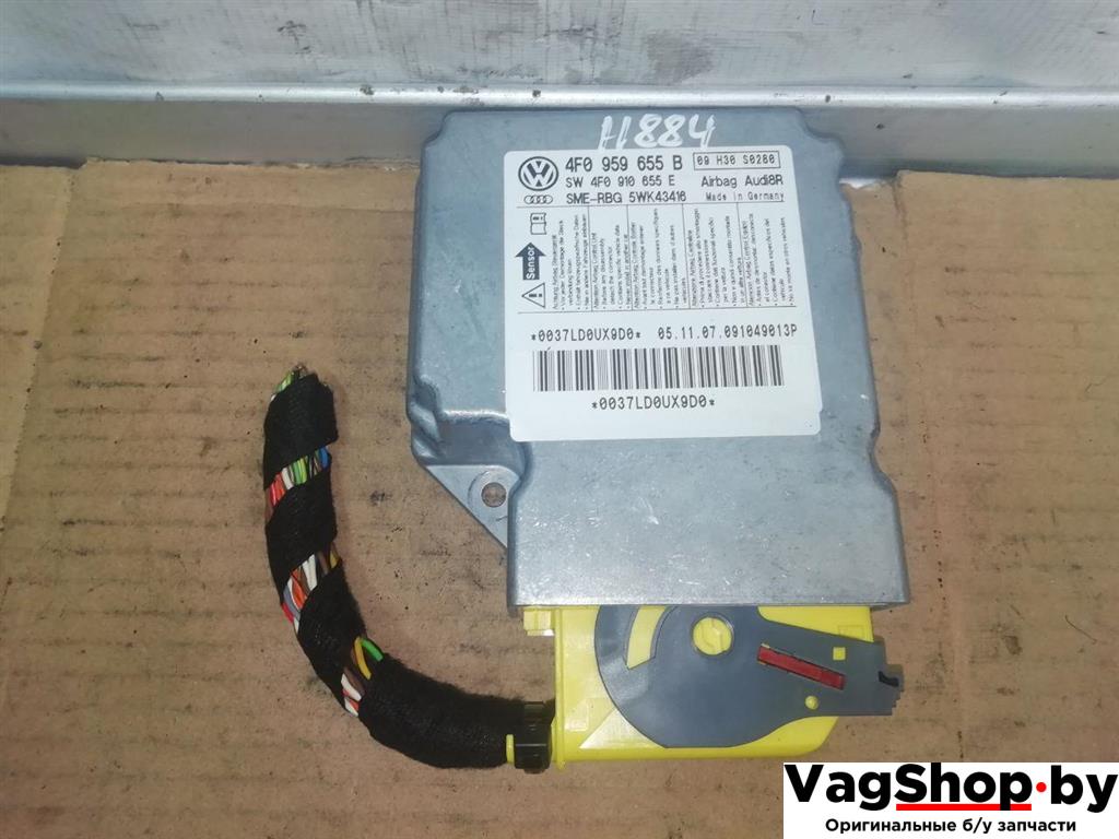 блок AirBag Audi A6 4F/C6 2007, 3.0 л., TDi, ASB, дизель, АКПП, голубой, универсал, полный привод, 4F0959655B, 4F0910655E - фото №1