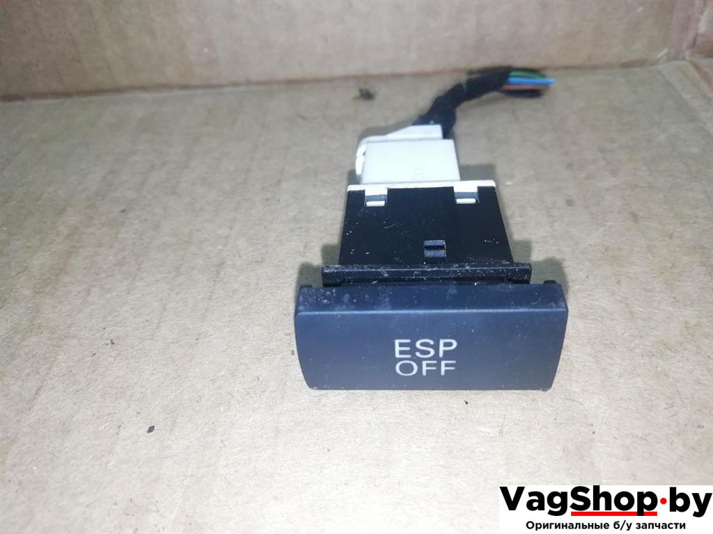 Кнопка антипробуксовочной системы (ABS/ESP) Audi A6 4F/C6 2007, 3.0 л., TDi, ASB, дизель, АКПП, голубой, универсал, полный привод, 4F0927134 - фото №1