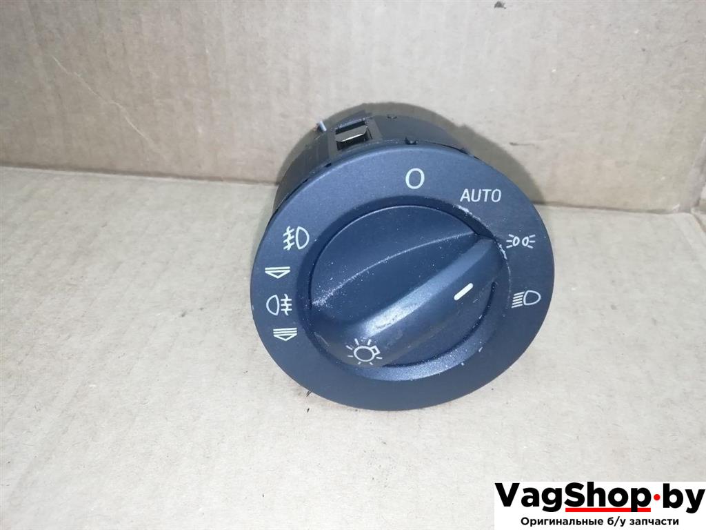 переключатель света Audi A6 4F/C6 2007, 3.0 л., TDi, ASB, дизель, АКПП, голубой, универсал, полный привод, 4F2941531D - фото №1