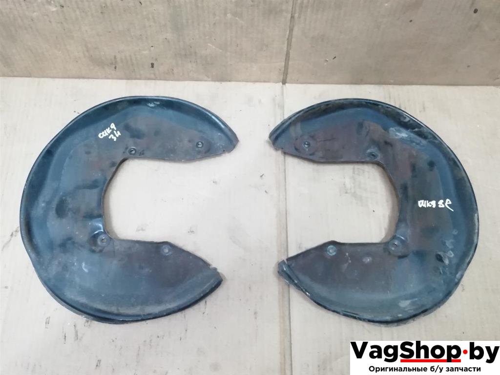 защитный кожух тормозного механизма Audi A6 Allroad Quattro C6/4F 2007, 3.2 л., FSI, AUK, бензин, МКПП, синий, универсал, полный привод, 4F0501203B - фото №1