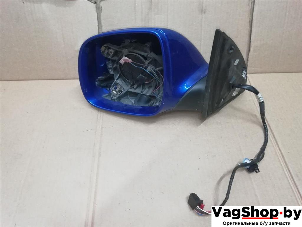 зеркало наружное левое Audi Q7 4L 2006, 3.0 л., TDi, BUG, дизель, АКПП, синий, внедорожник 5 дв., полный привод - фото №1