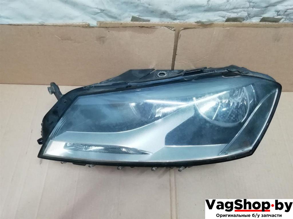 фара левая Volkswagen Passat B7 2011, 2.0 л., TDi, CFF, дизель, МКПП, черный, универсал, передний привод, 3AC941005 - фото №1