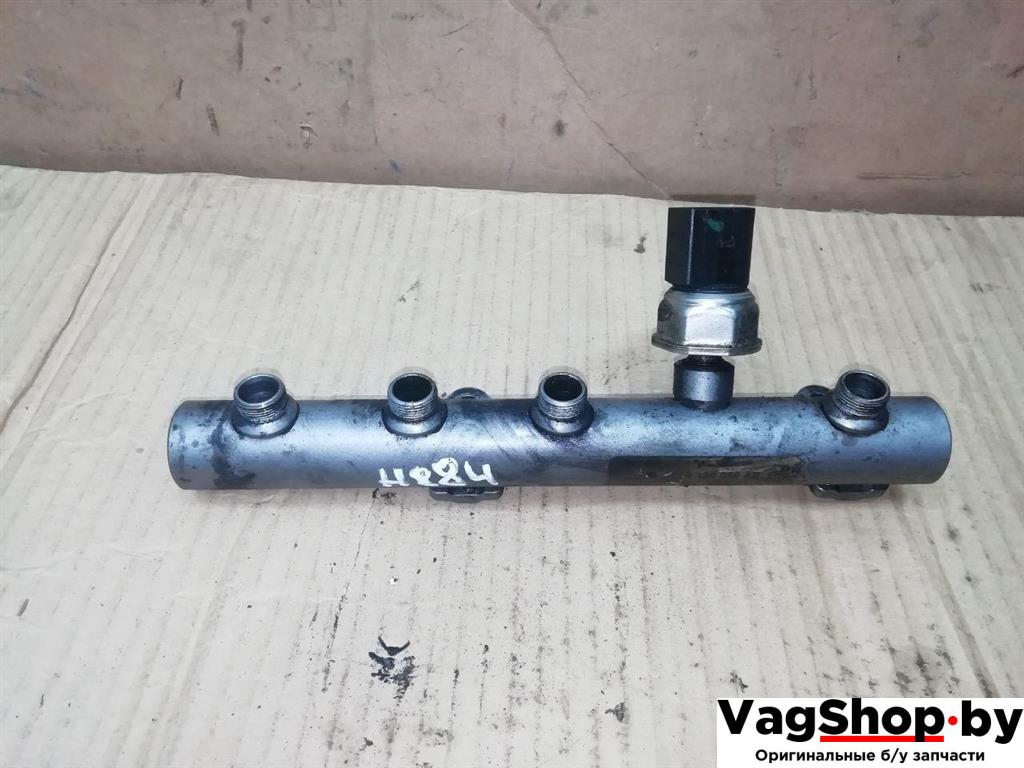 топливная рампа Audi A6 4F/C6 2007, 3.0 л., TDi, ASB, дизель, АКПП, голубой, универсал, полный привод, 059130758E, 059130089AB - фото №1