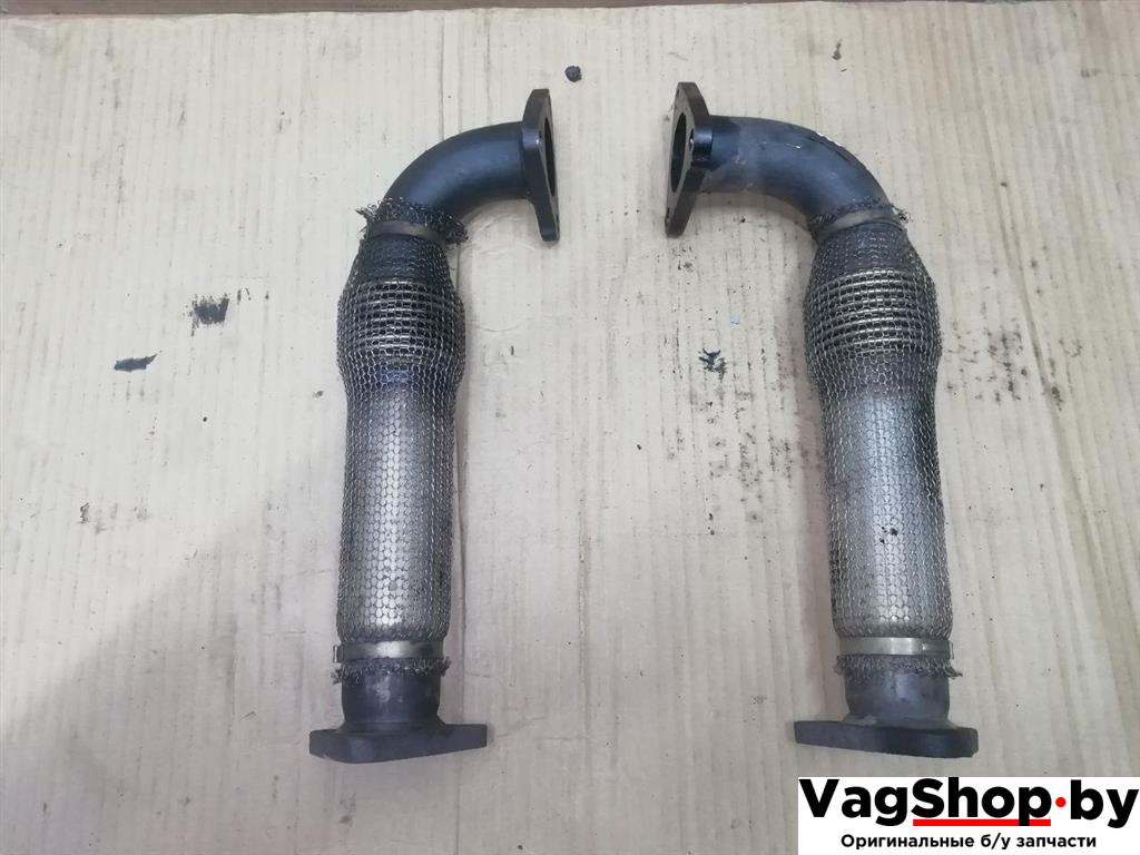 труба приемная глушителя Audi A6 4F/C6 2007, 3.0 л., TDi, ASB, дизель, АКПП, голубой, универсал, полный привод, 059131789N, 059131790N - фото №1