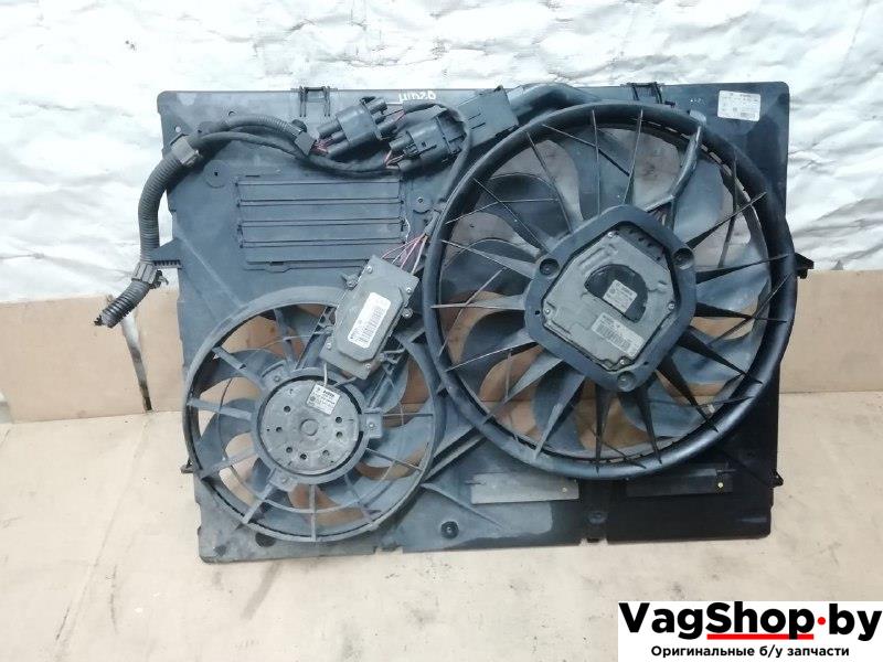 вентилятор радиатора Audi Q7 4L 2006, 3.0 л., TDi, BUG, дизель, АКПП, серебро, внедорожник 5 дв., полный привод, 7L0121203G, 7L0959455C - фото №1