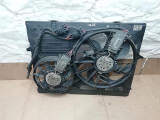 вентилятор радиатора Volkswagen Touareg 1 поколение [рестайлинг] 2009, 2.5 л., TDi, BPE, дизель, АКПП, черный, внедорожник 5 дв., полный привод, 7L0959455C, 7L0121203F, 7L0959455D