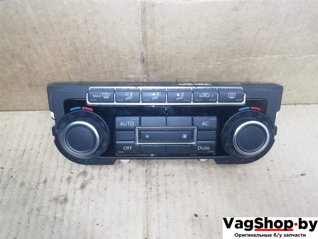 блок управления печки / климат-контроля Volkswagen Passat B7 2011, 2.0 л., TDi, CFF, дизель, МКПП, черный, универсал, передний привод, 5K0907044DT - фото №1