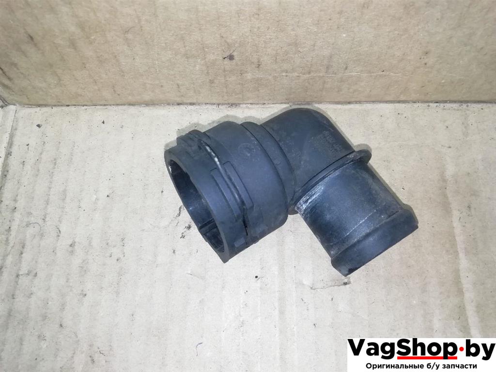 фланец (тройник) системы охлаждения Volkswagen Passat B7 2011, 2.0 л., TDi, CFF, дизель, МКПП, черный, универсал, передний привод, 1K0122291BM - фото №1