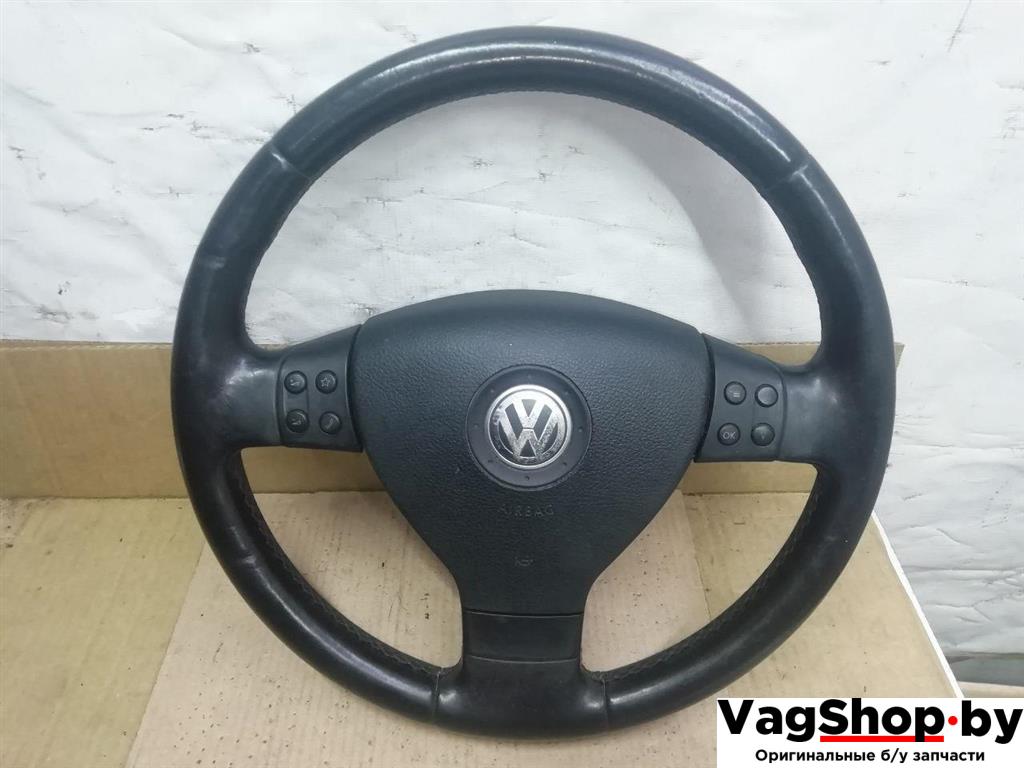 руль Volkswagen Passat B6 2009, 2.0 л., TDi, CBA, дизель, МКПП, голубой, седан, передний привод, 3C0419091APE74, 1K0880201BT1QB - фото №1