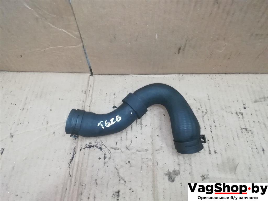 патрубок (трубопровод, шланг) Volkswagen Transporter T5 2005, 2.5 л., TDi, AXD, дизель, МКПП, синий, фургон, передний привод, 7H0122101E - фото №1