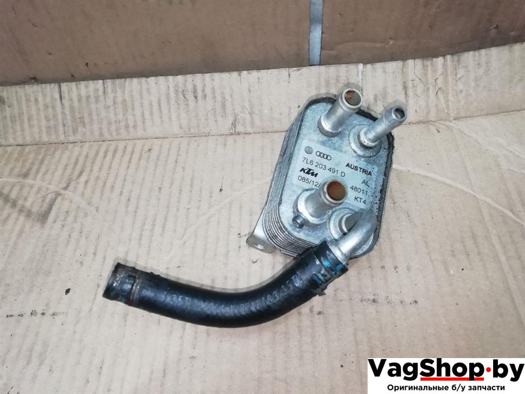 радиатор топлива Audi Q7 4L 2006, 3.0 л., TDi, BUG, дизель, АКПП, серебро, внедорожник 5 дв., полный привод, 7L6203491D - фото №1