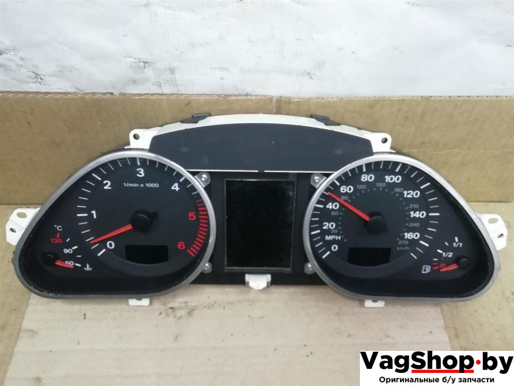 щиток приборов (приборная панель) Audi Q7 4L 2006, 3.0 л., TDi, BUG, дизель, АКПП, серебро, внедорожник 5 дв., полный привод - фото №1