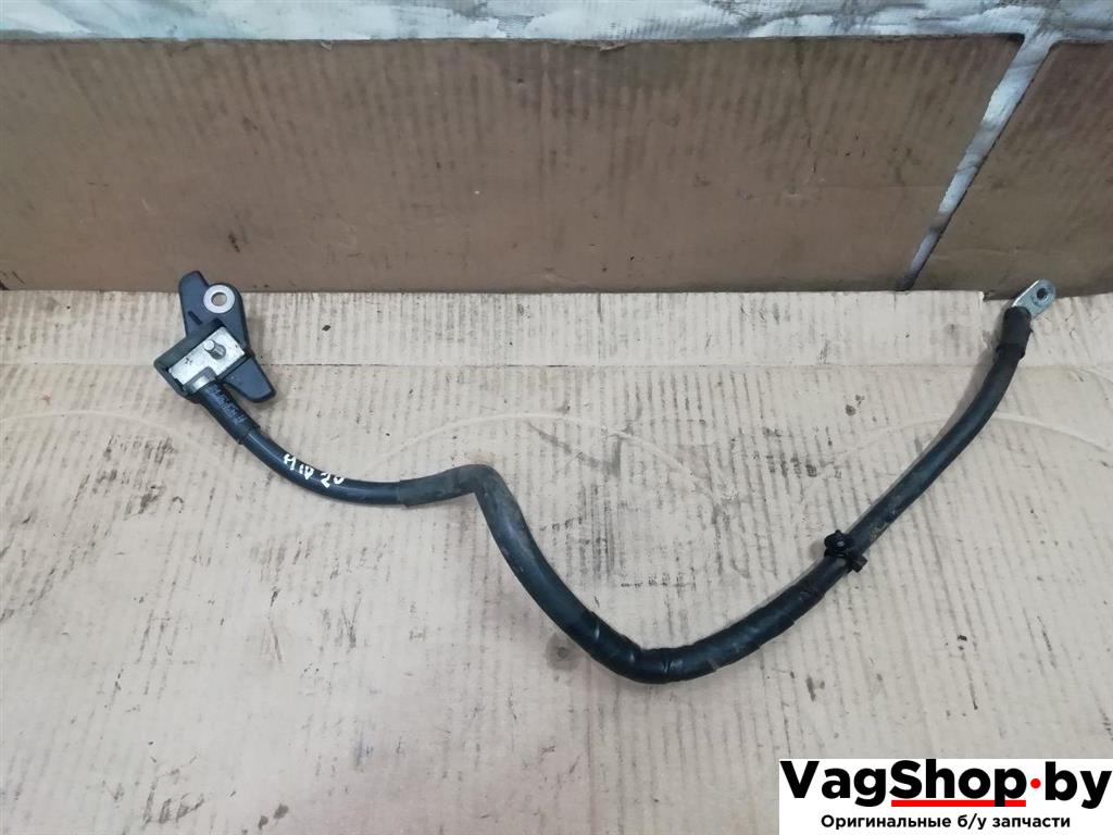 минусовой провод аккумулятора Audi Q7 4L 2006, 3.0 л., TDi, BUG, дизель, АКПП, серебро, внедорожник 5 дв., полный привод, 4L0971597 - фото №1